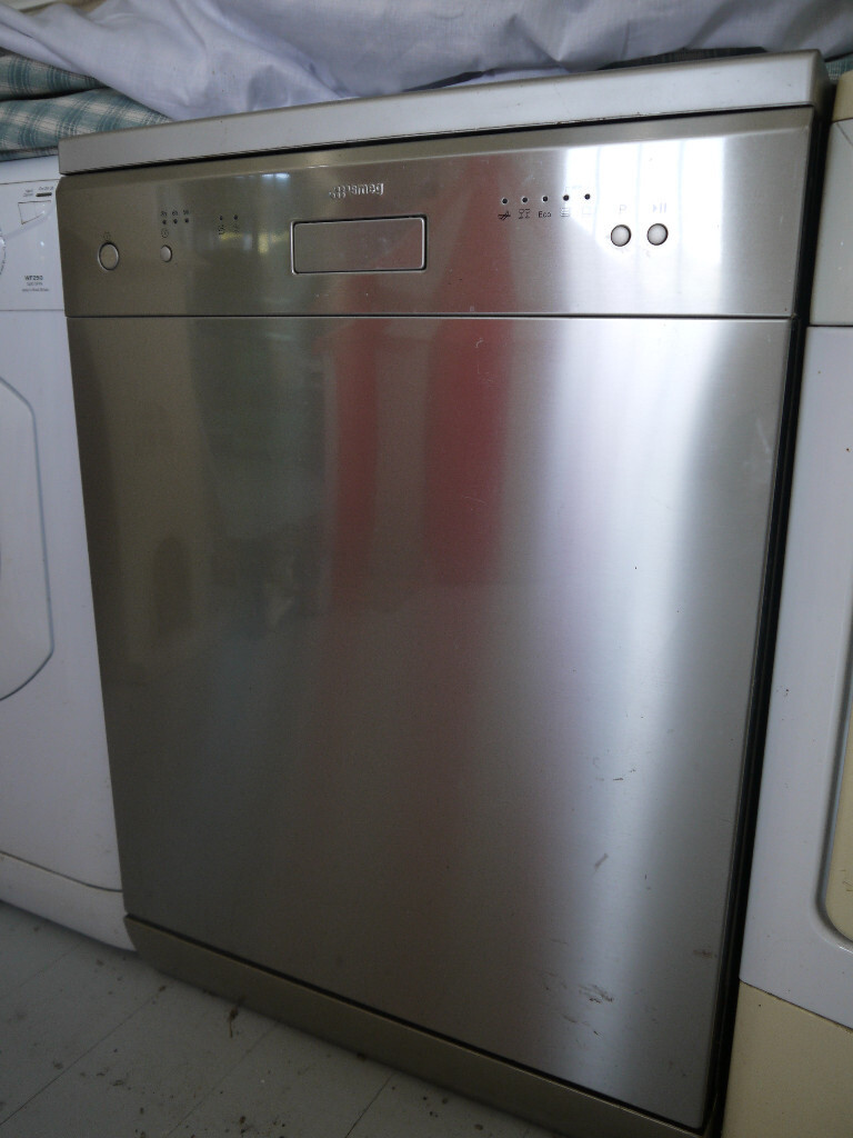 smeg silver dishwasher